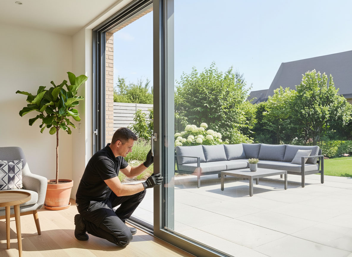 Nieuwe schuifpui plaatsen